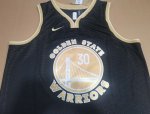 30 Curry Golden State Warriors Maillot Noir Gold